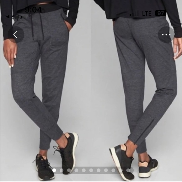 Athleta Pants - Athleta Flux Street charcoal grey joggers, size XS, athleisure